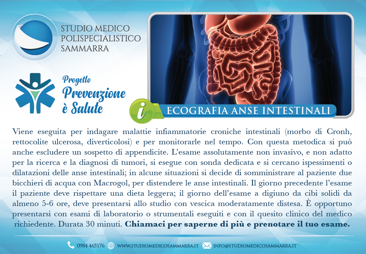 Ecografia Anse Intestinali – Studio Medico Sammarra